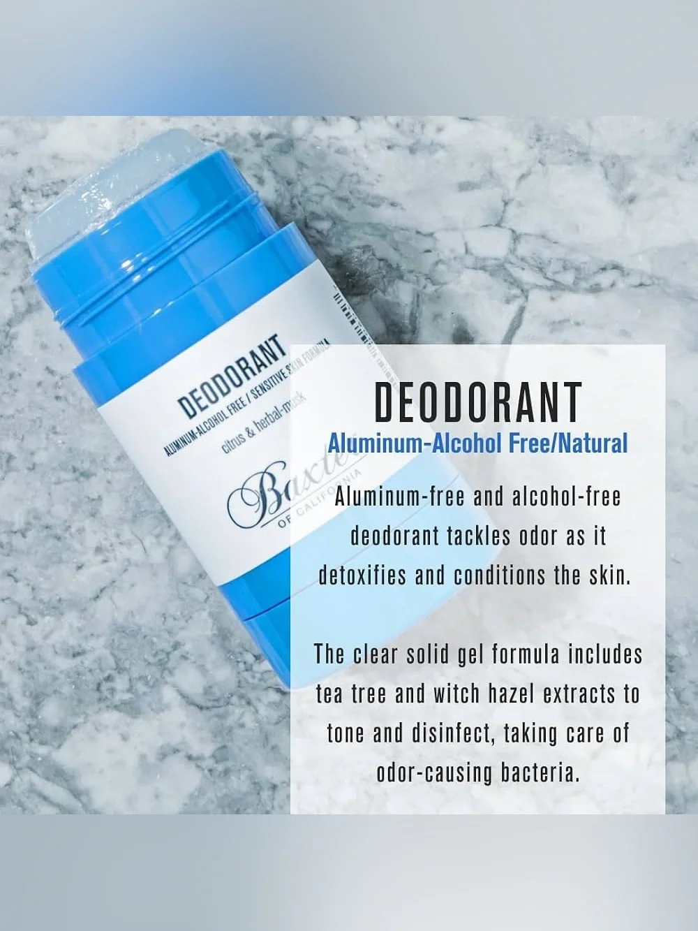 Baxter of California Blue Aluminum Free Deodorant
